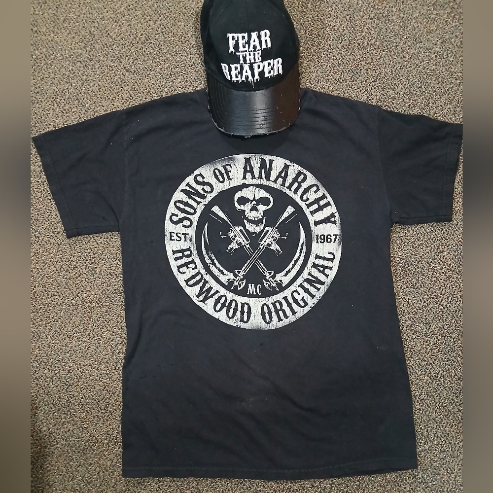 Sons Of Anarchy Shirt And Hat